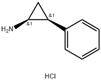 Cyclopropanamine, 2-phenyl-, hydrochloride (1:1), (1S,2S)- Struktur