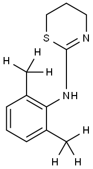 甲苯噻嗪-D6 结构式