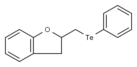 Benzofuran, 2,3-dihydro-2-[(phenyltelluro)methyl]- Structure