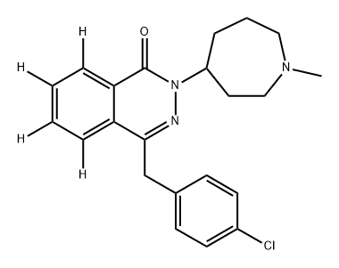 Azelastine-d4 HCl 化学構造式
