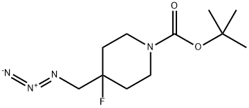 tert-Butyl 4-(Azidomethyl)-4-fluoropiperidine-1-carboxylate Structure