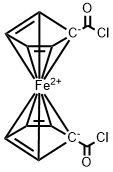 1,1'-二茂铁二甲酰氯 结构式