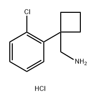 (1-(2-氯苯基)环丁基)甲胺盐酸盐, 1228878-72-5, 结构式