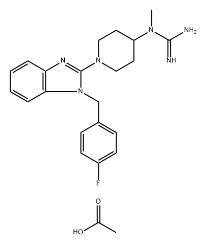 Mizolastine Impurity 3 Acetate 化学構造式