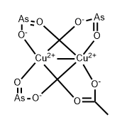 Kupfer(II)-arsenitacetat Structure