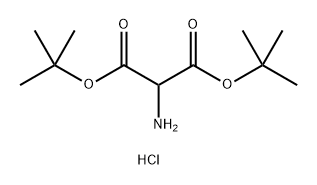 氨基丙二酸二叔丁酯盐酸盐,1233077-81-0,结构式