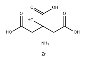 zirconium citrate, ammonium complex Structure