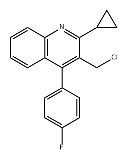 3-(Chloromethyl)-2-cyclopropyl-4-(4'-fluorophenyl) quinoline|3-氯甲基-2-环丙基-4-(4'-氟苯基)喹啉