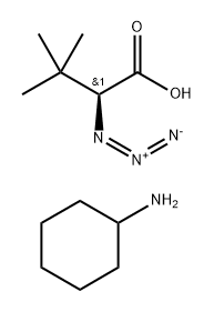 L-azido-tert-leucine CHA salt Structure