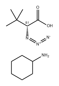 D-azido-tert-leucine CHA salt Structure