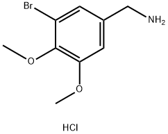 (3-Bromo-4,5-dimethoxyphenyl)methanamine Hydrochloride Struktur