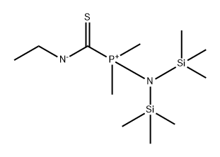 Phosphorus, [N-ethylmethanethioamidato(2-)-κC]dimethyl[1,1,1-trimethyl-N-(trimethylsilyl)silanaminato]-, (T-4)- Structure