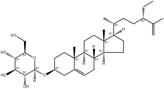 赤桐甾醇葡糖苷 结构式