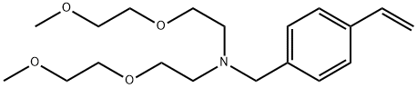 4-Ethenyl-N,N-bis[2-(2-methoxyethoxy)ethyl]benzenemethanamine Structure