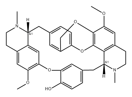 1H-23,20-(Epoxymethano)-11,13:18,21-dietheno-5,9-metheno-14H-pyrido[3',2':14,15][1,11]dioxacycloeicosino[2,3,4-ij]isoquinolin-8-ol, 2,3,3a,4,15,16,16a,17-octahydro-24,31-dimethoxy-3,16-dimethyl-, (3aR,16aR)- Structure
