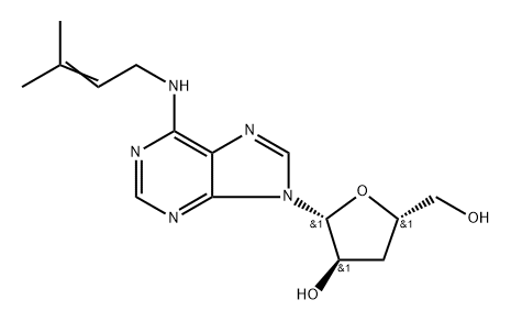 3'-Deoxy-N6-isopentenyladenosine Structure