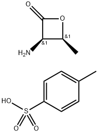 (3R,4S)-3-Amino-4-methyloxetan-2-one 4-methylbenzenesulfonate 化学構造式