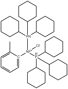 trans-Bis(tricyclohexylphosphine)(2-methylphenyl)nickel(II) chloride >=95% Structure