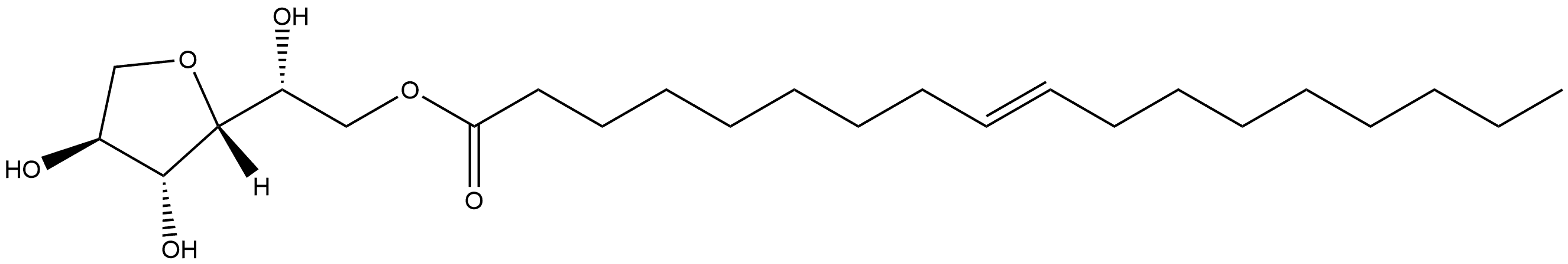 D-Glucitol, 1,4-anhydro-, 6-(9E)-9-octadecenoate 结构式