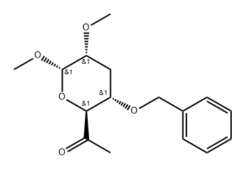 .alpha.-D-ribo-Heptopyranosid-6-ulose, methyl 3,7-dideoxy-2-O-methyl-4-O-(phenylmethyl)-|