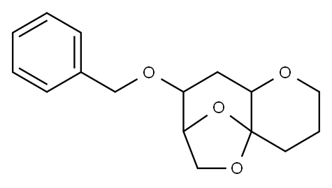 6H-4a,7-Epoxy-2H-pyrano3,2-boxepin, hexahydro-8-(phenylmethoxy)-, 4aR-(4a.alpha.,7.alpha.,8.alpha.,9a.beta.)- Struktur