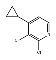 2,3-dichloro-4-cyclopropylpyridine 结构式
