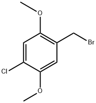 1-(bromomethyl)-4-chloro-2,5-dimethoxybenzene 结构式