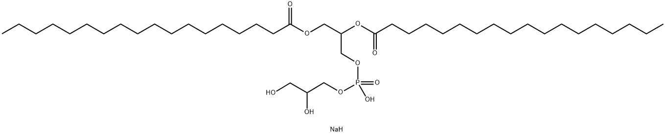 1,2-DISTEAROYL-SN-GLYCERO-3-PHOSPHATIDYL-RAC-GLYCEROL, NA SALT Structure