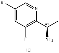 (R)-1-(5-Bromo-3-fluoropyridin-2-yl)ethan-1-amine hydrochloride Struktur