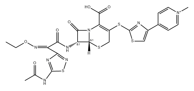 头孢洛林杂质1,1240343-85-4,结构式