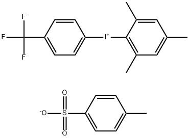 (4-三氟甲氧基苯基)(2,4,6-三甲基苯基)对甲苯磺酸碘98.00%, 1240390-03-7, 结构式