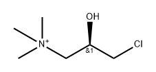1-Propanaminium, 3-chloro-2-hydroxy-N,N,N-trimethyl-, (2R)- Structure