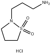 2-(3-Aminopropyl)-1,2-thiazolidine-1,1-dione Hydrochloride Structure
