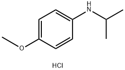 4-甲氧基-N-(丙-2-基)苯胺盐酸盐 结构式