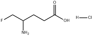 4-氨基-5-氟戊酸盐酸盐 结构式
