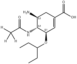 奥司他韦酸-D3, 1242184-43-5, 结构式