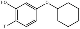 5-(Cyclohexyloxy)-2-fluorophenol 结构式
