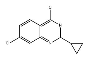 4,7-二氯-2-环丙基喹唑啉 结构式