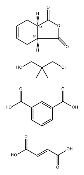 1,3-Benzenedicarboxylic acid, polymer with (E)-2-butenedioic acid, 2,2-dimethyl-1,3-propanediol and cis-3a,4,7,7a-tetrahydro-1,3-isobenzofurandione 结构式