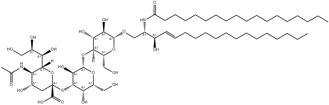 Ganglioside GM3, 124579-05-1, 结构式