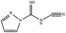 1H-Pyrazole-1-carboximidamide, N'-cyano-, [C(E)]- Struktur