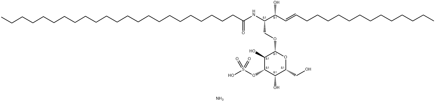 3-O-sulfo-D-galactosyl-1-1'-N-lignoceroyl-D-erythro-sphingosine (aMMoniuM salt) Struktur