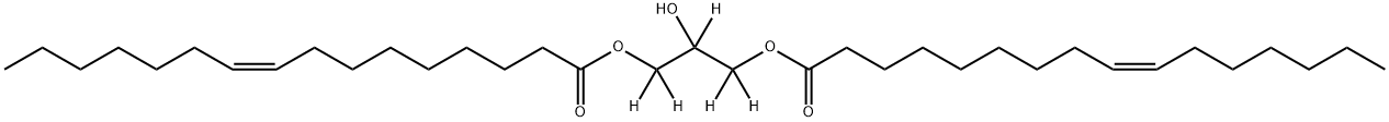 1,3-16:1 D5 甘油二酯 结构式