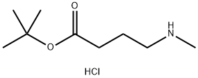4-(甲基氨基)丁酸叔丁酯盐酸盐 结构式