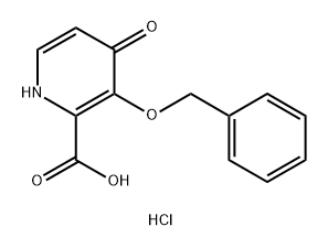 3-(苄氧基)-4-氧代-1,4-二氢吡啶-2-羧酸盐酸盐,1246617-42-4,结构式