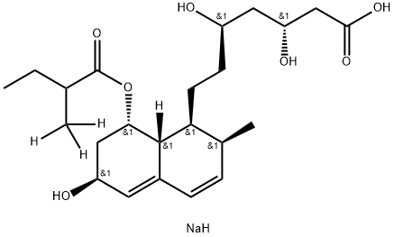 [2H3]-Pravastatin sodium salt Structure