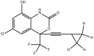 [2H4]-(±)-8-羟基依非韦伦 结构式