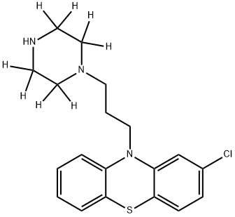 N-Desmethyl Prochlorperazine-d8 Dimaleate Salt Struktur