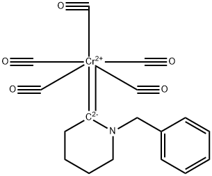 Chromium, pentacarbonyl[1-(phenylmethyl)-2-piperidinylidene]-, (OC-6-21)- Structure