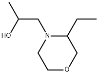 4-Morpholineethanol, 3-ethyl-α-methyl- Structure